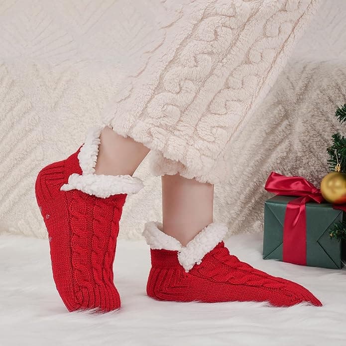Fluffy Slipper Socks Women Men Valentines Gifts